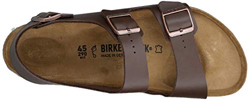 Birkenstock Milano Birko-Flor - Sandalias de dedo con correa en el tobillo unisex, suelas blandas, talla 42 (normal)
