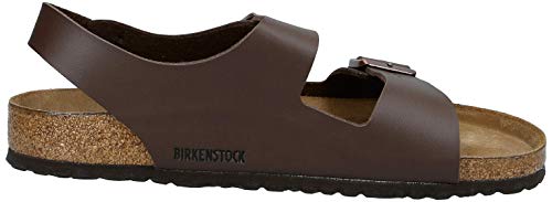 Birkenstock Milano Birko-Flor - Sandalias de dedo con correa en el tobillo unisex, suelas blandas, talla 42 (normal)