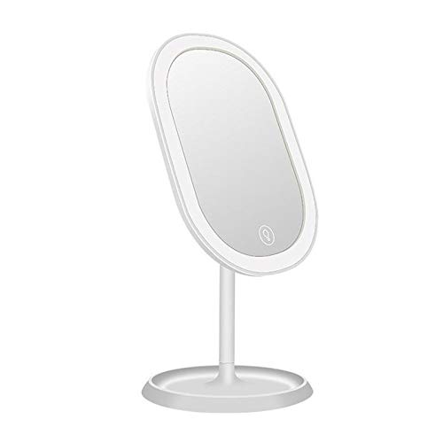 BJYX Pantalla táctil de Maquillaje LED Espejo Ajustable Espejo de Aumento for la Mesa encimera de baño Dormitorio Viajes