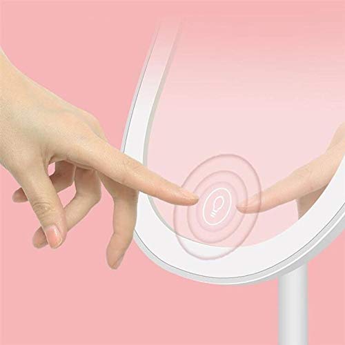 BJYX Pantalla táctil de Maquillaje LED Espejo Ajustable Espejo de Aumento for la Mesa encimera de baño Dormitorio Viajes