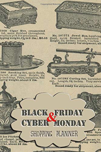 Black Friday & Cyber Monday Shopping Planner: Vintage Mail Order Catalogue Cover (Shopping Planners)