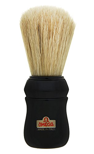 Black Omega 49 Professional Pure Bristle Shaving Brush