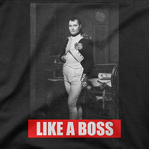 BLAK TEE Hombre Napoleon Bonaparte Boss Meme Camisa De Entrenamiento S