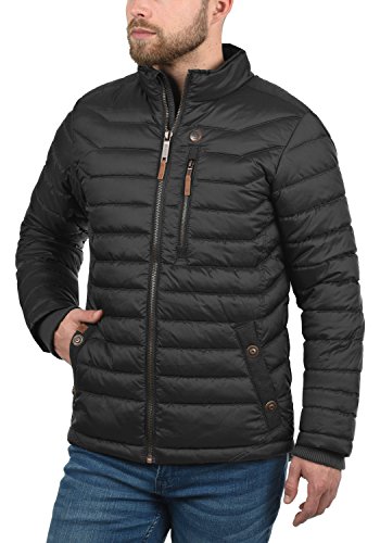 BLEND Cemalo Chaqueta Acolchada De Plumas Cazadora de Entretiempo para Hombre con Cuello Alto, tamaño:L, Color:Black (70155)