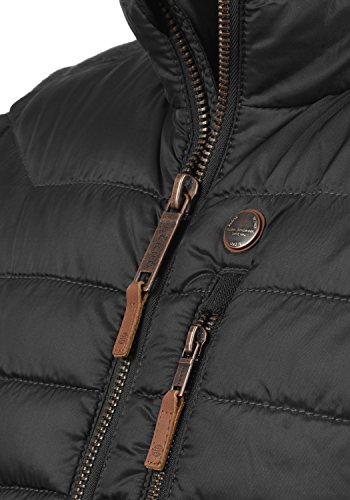 BLEND Cemalo Chaqueta Acolchada De Plumas Cazadora de Entretiempo para Hombre con Cuello Alto, tamaño:L, Color:Black (70155)