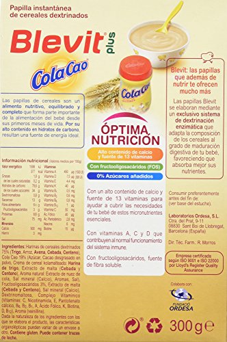 Blevit Plus Cola Cao Cereales - 300 gr
