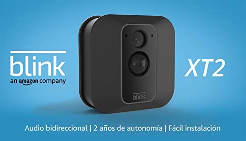 Blink XT2 (2. Gen) | Cámara de seguridad inteligente, exteriores e interiores, almacenamiento en el Cloud, audio bidireccional, 2 años de autonomía | 1 cámara