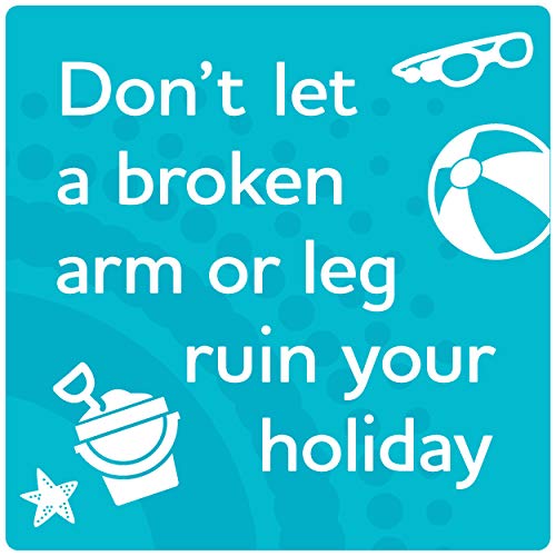 Bloccs P6373/M - Protector de escayola impermeable brazo entero mediano para niño de 8 a 10 años, Azul