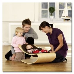 Bloom Coco Baby Lounger, balancín natural blanco