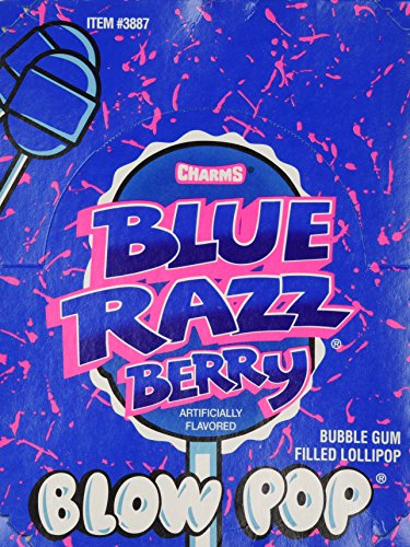 Blow Pops 48 Pack Blue Razz Berry