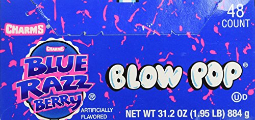 Blow Pops 48 Pack Blue Razz Berry