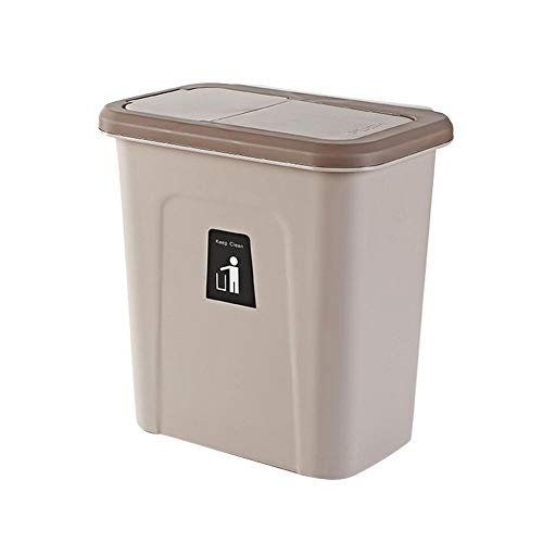 Blue-Yan Cesto de Basura Colgante con Tapa de Retorno automático, Cubo de Basura, Bote de Basura, Cubo de Basura para Armario de Cocina