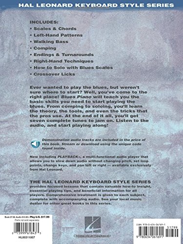 Blues Piano: The Complete Guide With Audio (Book/Online Audio) (Keyboard Instruction)