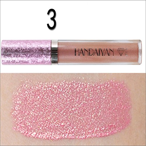 Bluestercool 6 colores Impermeable Duradero Líquido Pintalabios Mate Terciopelo Lápiz labial Maquillaje Brillo de labios Labio (03#)