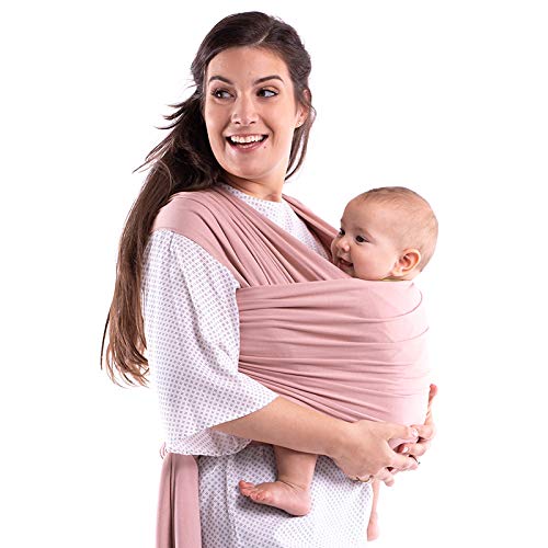 Boba Wrap, Fular Elástico Portabebé Ergonómico - Ideal Porteo Recién Nacidos (Serenity Bloom)