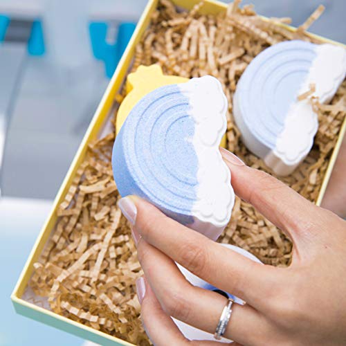 Body & Earth Set de Bombas de Baño de Canción de cuna, Bolas de Baño, Set de Regalo de Baño, Set de Baño y Ducha, Regalos Originales para Mujer, Fragancia Océano, Vainilla y Fresa