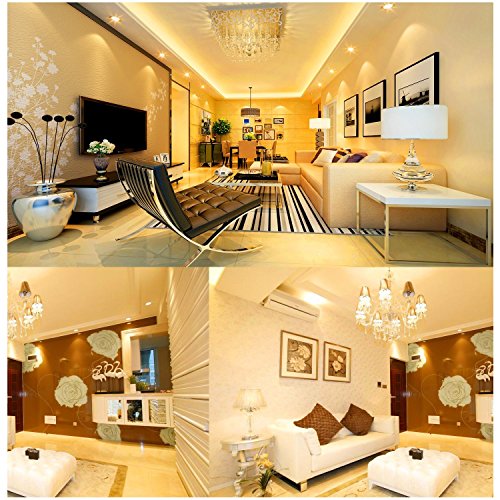 BOGAO MR11 GU4.0 3.5 W Led bombillas, Equival 25 - 35 W lámparas halógenas AC/DC 12 V, 350 lm, 120 ° Flood viga, empotrable, iluminación de la pista, luz blanca cálida (3000 K), 4 unidades