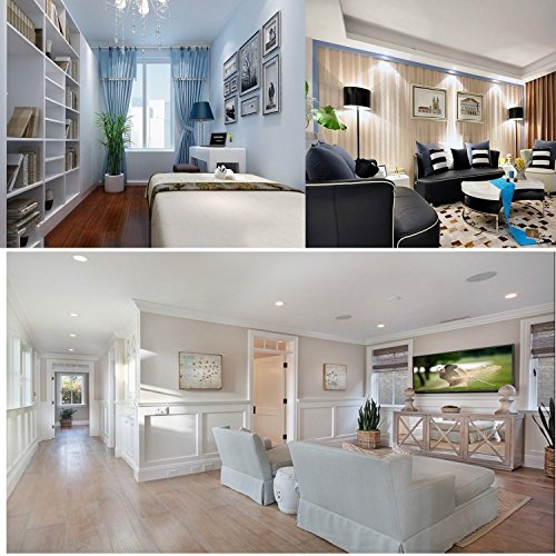 BOGAO MR11 GU4.0 3.5 W Led bombillas, Equival 25-35 W lámparas halógenas, AC/DC 12 V, 350 lm, 120 ° Flood viga, empotrable, iluminación de la pista, luz blanca (6000 K), 6 unidades