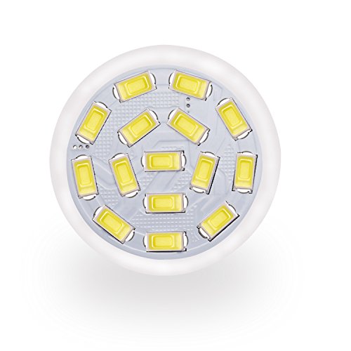 BOGAO MR11 GU4.0 3.5 W Led bombillas, Equival 25-35 W lámparas halógenas, AC/DC 12 V, 350 lm, 120 ° Flood viga, empotrable, iluminación de la pista, luz blanca (6000 K), 6 unidades