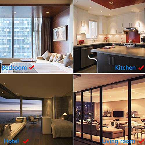 Bojim Pack de 6 Foco Empotrable Led Gu10 Luz de Techo 6W equivalente a Halogeno 54W Incluye Bombilla GU10 Blanco Cálido 2800K 600Lm Ojos de Buey Redondo Blanco Esmerilado Ángulo Orientable 30°