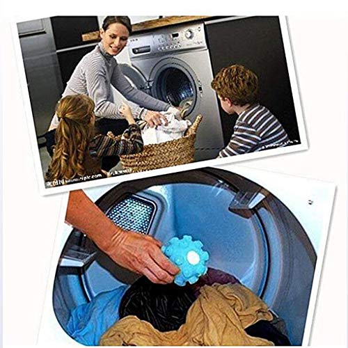 Bola Reutilizable del Vaporizador del Suavizador De La Tela Natural, Bola Que Ablanda De La Tela del Secador De La Ropa, Reduce Arrugas Y Tiempo De Sequía 2 PCS