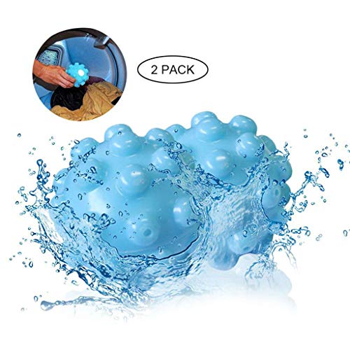 Bola Reutilizable del Vaporizador del Suavizador De La Tela Natural, Bola Que Ablanda De La Tela del Secador De La Ropa, Reduce Arrugas Y Tiempo De Sequía 2 PCS