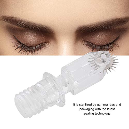 Bolígrafo de tatuaje de 10 palos / 50 palos para cejas hecho a mano, cejas permanentes, lápiz para ojos, rubio de maquillaje semipermanente, aguja para cejas 7/10 mm (S-50 unidades)