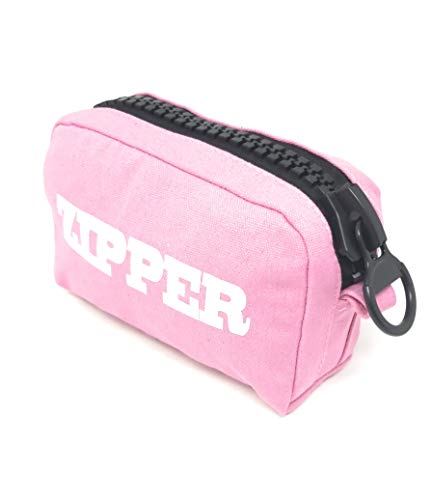 Bolsa de Aseo Mujer Neceser Mujer Moda Zipper Original 15cm x 10 cm x 15 cm (Pink Zip)