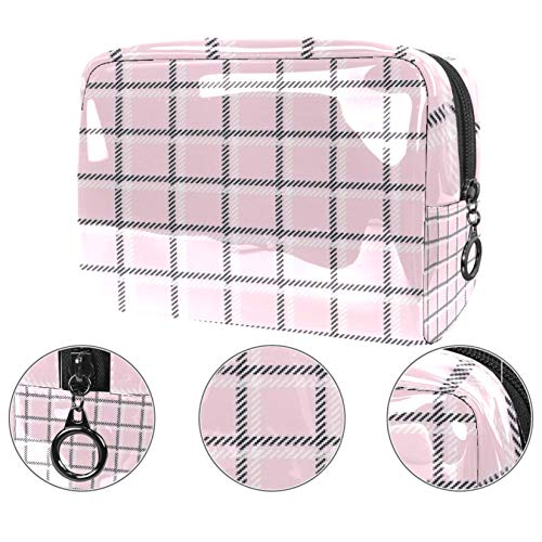 Bolsa de maquillaje portátil con cremallera bolsa de aseo de viaje para las mujeres práctico almacenamiento cosmético bolsa Tic Tac dedo del pie costura