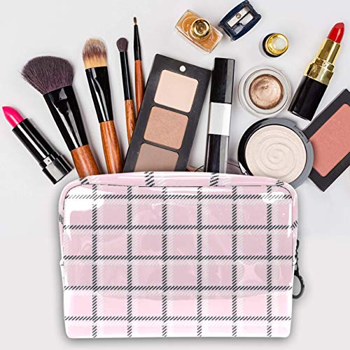 Bolsa de maquillaje portátil con cremallera bolsa de aseo de viaje para las mujeres práctico almacenamiento cosmético bolsa Tic Tac dedo del pie costura