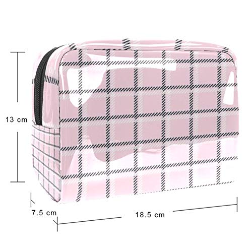 Bolsa de maquillaje portátil con cremallera bolsa de aseo de viaje para las mujeres práctico almacenamiento cosmético bolsa Tic Tac dedo del pie costura