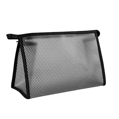 Bolsa de Maquillaje transparente,Tompig Impermeable Neceseres de Viaje claros Bolsa de Cosméticos claros Neceseres para Maquillaje Organizador, Bolsas de Maquillaje Mujeres (Negro)