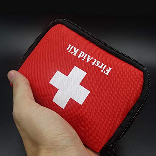 Bolsa de supervivencia de emergencia Kit de primeros auxilios de la familia Mini Kits de viaje deportivos portátiles Bolsa de bolsa médica para el hogar Bolsa de rescate al aire libre (Rojo) ESjasnyfa