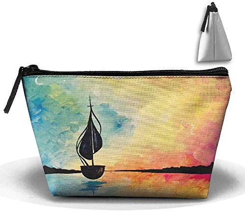 Bolsas de cosméticos de Nueva York Bolsa de artículos de tocador de viaje Porta trapezoidales portátiles Porta lápices