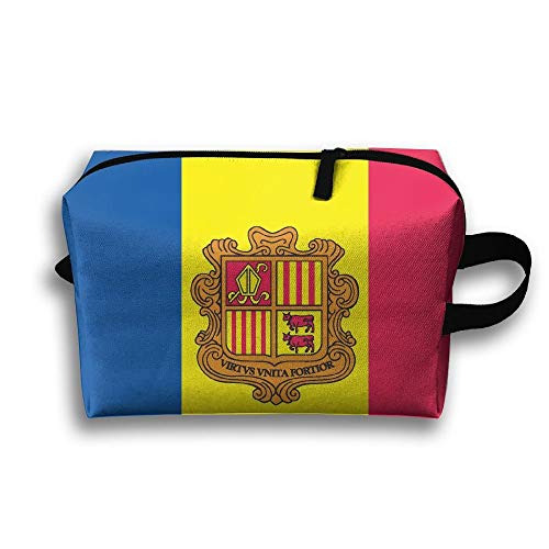 Bolsas de cosméticos de Viaje de la Bandera de Andorra Bolsas de cosméticos de Viaje para Regalos para Mujeres jóvenes
