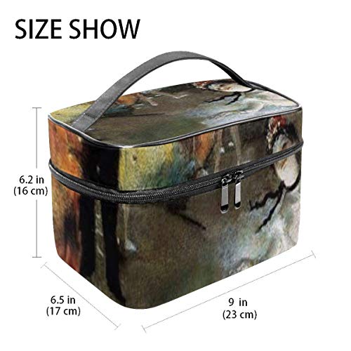 Bolsas de cosméticos The Star 1878 Dancer On Stage Travel Cosmetic Case Organizer Portable Artist Storage Bag with,Built-in Pocket,Multifunction Case Toiletry Bags for Women Travel D