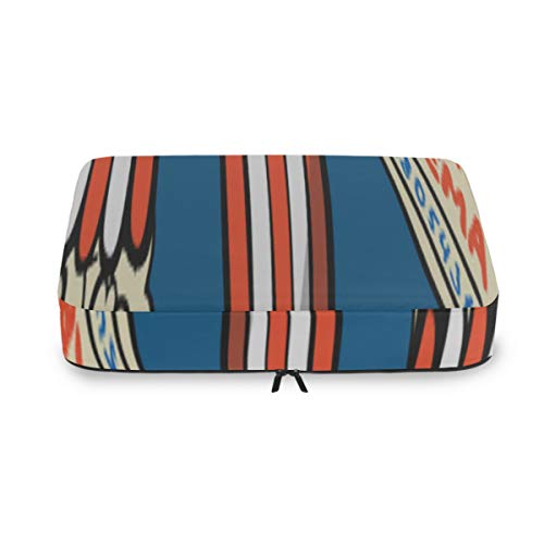 Bolsas de Cubo para la colección de Viaje de Palomitas de maíz Organizador de Cubo Dibujado a Mano para Equipaje de Viaje Organizador de Embalaje Cubos Organizador de Maleta de 4 Piezas Bolsa de Alma