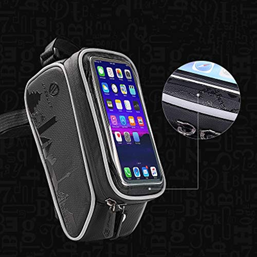 Bolsas para cuadros de bicicleta Marco de almacenamiento de bicicletas bolsa delantera de la bici universal bolso de la bicicleta de ciclo con el soporte for teléfono celular Para hasta teléfonos inte