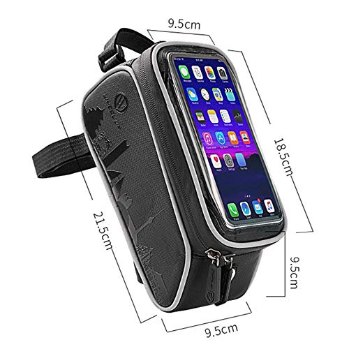Bolsas para cuadros de bicicleta Marco de almacenamiento de bicicletas bolsa delantera de la bici universal bolso de la bicicleta de ciclo con el soporte for teléfono celular Para hasta teléfonos inte