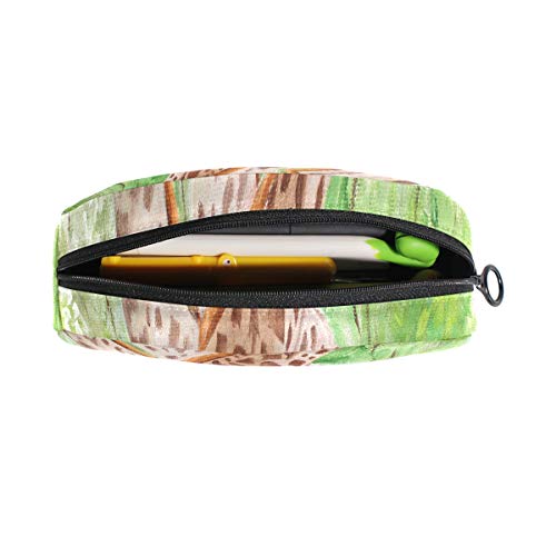 Bolsas para lápices Pintura original Hermosas jirafas Masai Mara Bolígrafo Organizador Bolso Estuche para lápices Bolsa Cremallera Para estudiantes Clase Niños Niño Niña Bolígrafo Estuche suave