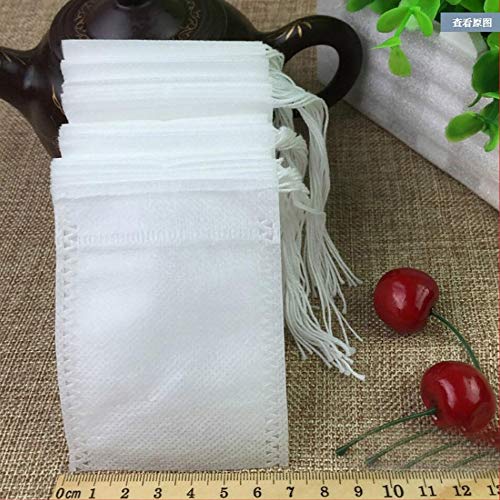 Bolsitas de té 500pcs bolsa de té vacía de 7 x 9 cm con cordón de curación - Pack: 10x12 cm/papel de filtro 1000 piezas