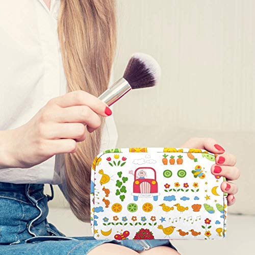 Bolso lindo del maquillaje del viaje del pollo de la historieta/bolso del embrague/bolso de cosmético/bolso del maquillaje/bolso del tocador