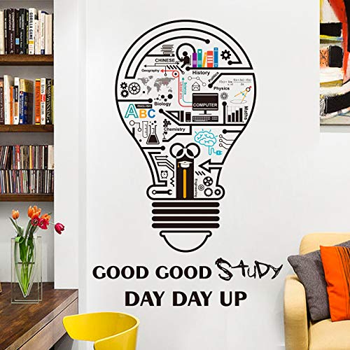 Bombilla de luz pegatinas de pared hogar ins autoadhesivo papel dormitorio estudio decoración de la pared sala de estar sofá fondo decoración | pegatinas de pared 50X70cm