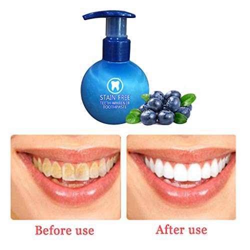 Bonarty 2 Unids Pasta de Diеntes con Sabor a Fruta, Adopta el Poder Natural para Quitar Manchas del Bicarbonato de Sodio para Diеntes Más Limpios