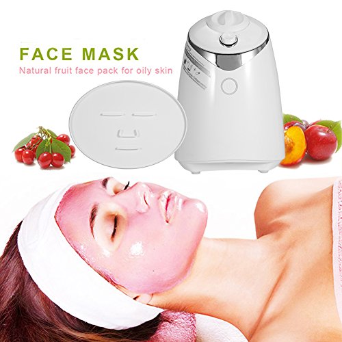 BOQUITE Face Mask Maker,Máquina de máscara de fruta Herramienta de mascarilla 4 tipos DIY Natural Fruit Vegetable Maker Facial Care Fresh Collagen Beauty Machine(Blanco)