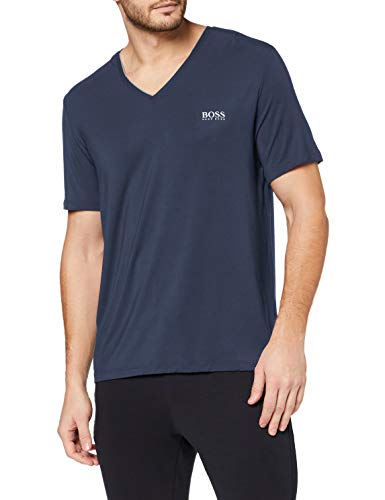 BOSS Comfort T-Shirt Vn Camiseta, Azul (Dark Blue 403), Small para Hombre