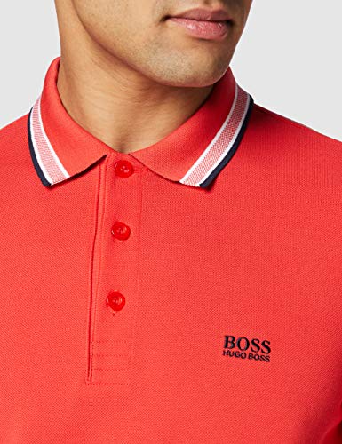 BOSS Herren Paddy' Poloshirt, Rojo brillante (Bright Red 621), X-Small