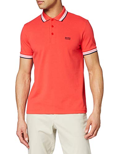 BOSS Herren Paddy' Poloshirt, Rojo brillante (Bright Red 621), X-Small
