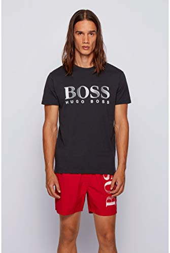 BOSS T-Shirt RN Camiseta, Negro (Black 007), Medium para Hombre