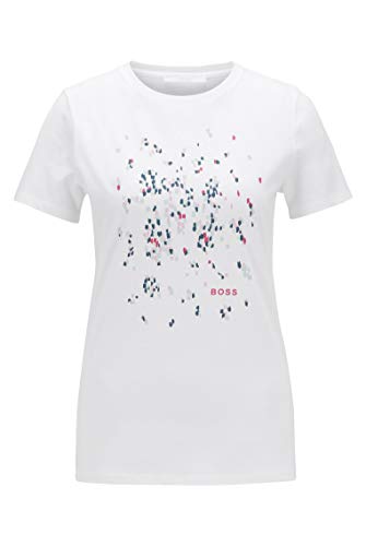 BOSS Tecrown Camiseta, Blanco (100), XL para Mujer